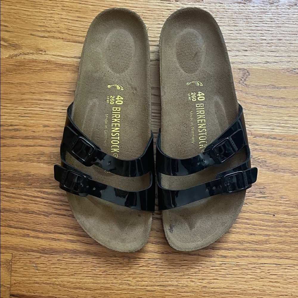 Birkenstock patent leather Black Sandals